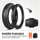 thumbnail image 2 of 6MSKS 20x4.0 Fat Bike Tire Foldable Carbon Steel Bead, Aggressive Tread All-Terrain Tire for Snow Beach Rough Terrain & Street, Smooth Ride Extreme Traction Durable Resilience, 2 of 5