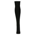 thumbnail image 2 of MeMoi Donegal Cuffed Fleece Knee High Socks - Womens - Female, One Size, Black-Dark Gray, 2 of 7