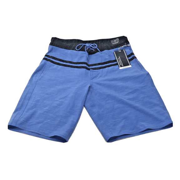 Roundtree and Yorke Men's Swimwear Board Shorts, Blue, 30
