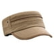 thumbnail image 4 of Gorra militar ajustable gorra militar del deporte del béisbol del cadete militar del sombrero del llano del ejército de los hombres café Magideal Gorra militar ajustable, 4 of 5
