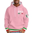 thumbnail image 2 of CONZONE Men's Hoodies Long Sleeve Pullover Hoodie for Men Italian Flag Graphic Hooded Sweatshirts With Pocket, 2 of 4