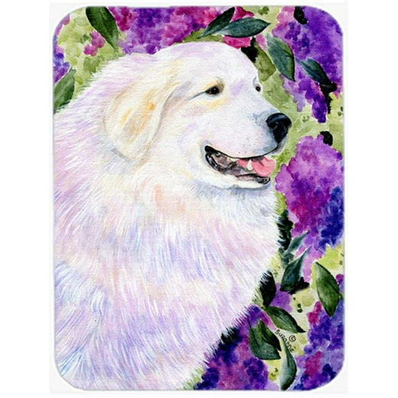 Carolines Treasures SS8474LCB 12 x 15 in. Great Pyrenees Glass Cutting Board- Large