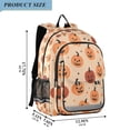 thumbnail image 2 of FORMRS Unisex School Backpack 17" Student Travel Bag with Laptop Compartment, Colorful Halloween Pumpkin Pattern, 2 of 7
