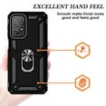 thumbnail image 3 of Xhy Samsung Galaxy A23 5G Case with Screen Protector and Magnetic Ring Mount Kickstand Military Grade Full Body Double Layer Drop Protection Rugged Durable for Galaxy A23 5G Phone - Black, 3 of 10