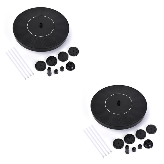 Methold Estanque para pájaros, fuente con energía Solar, jardín, patio trasero, piscina de elevación de 110 cm, rociador de agua Type1 NO1