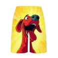 thumbnail image 4 of ZRGHAOYLQ Men's Quick Dry Dog Print Swimming Trunks Elastic Drawstring Waist Shorts Lightweight Loose Fit Casual Board Shorts with Pockets, 4 of 6
