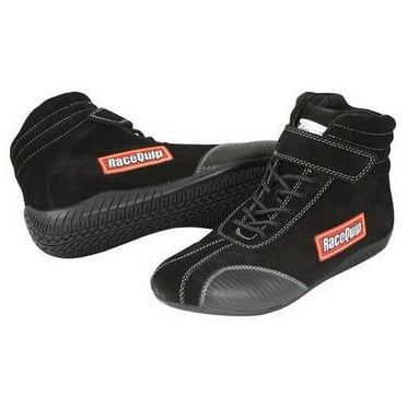 Racequip 30500115RQP, Shoe Ankletop Black Size 11.5  Sfi Performance Racing