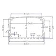 thumbnail image 4 of 38x63x110mm Gray Aluminum Project Box Electronic Product Heat Dissipation Case Shell Housing, 4 of 4