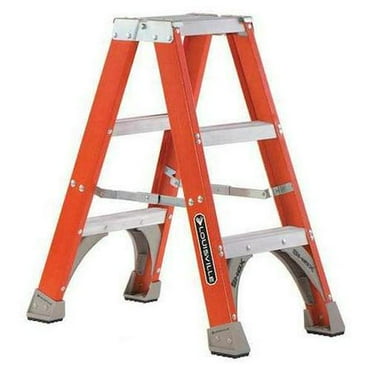 3 ft Fiberglass Twin Stepladder, 300 lb Capacity
