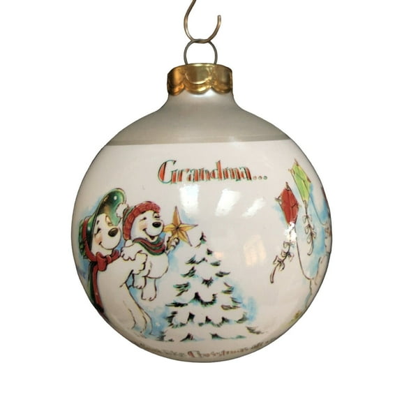 2002 Grandma (Blown Glass) Hallmark Keepsake Christmas Tree Ornament - QX8676