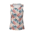 thumbnail image 4 of Gaeub Tropical Leaves Women's Workout Tank Tops Lightweight Sleeveless Shirts for Women for Athletic Running Tennis Yoga - X-Large, 4 of 9