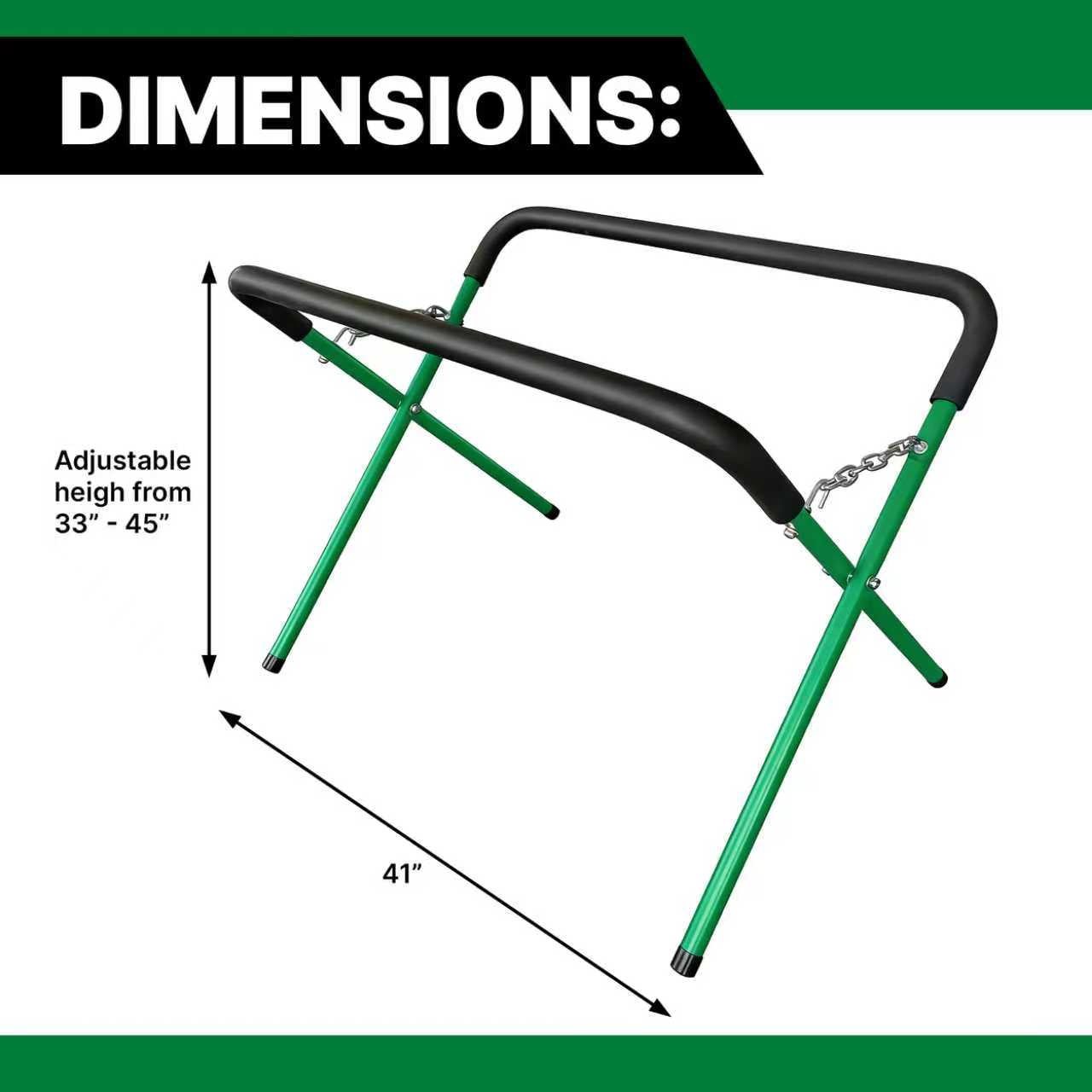 LAUCO Portable Workbench Folding Stand, 500 Pound Capacity Foldable Portable Work Stand , Heavy-Duty Bumper Stand for Garage and Shop (2 Green)