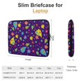 ANYWAY.GO Neoprene Notebook Computer Pocket CasePattern Colorful Leaves