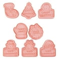 thumbnail image 1 of 8Pcs Hand Pie Press Mold Maker For Baking,Mini Pocket Pie Molds For Apple Pumpkin,Fall Thanksgiving Halloween Kitchen Tool(Pink), 1 of 7
