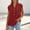 *Red, variant on ClodeEU Women's V Neck Cap Sleeve Henley Blouse,Casual Solid Color Button Top Black,Women's Plus L
