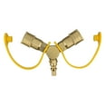 thumbnail image 4 of Miulika Propane Y Splitter Splitter 2 Way 1/4in Propane Hose Fittings 2 Way LP Gas Adapter Gas Tank Connection Adapter for BBQ Grill, 4 of 9