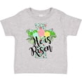 thumbnail image 3 of Inktastic He is Risen Floral Print Cross with Beautiful Flowers Boys or Girls Toddler T-Shirt, 3 of 5