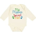 thumbnail image 3 of Inktastic My Poppop Loves Me Grandchild Boys or Girls Long Sleeve Baby Bodysuit, 3 of 5