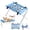 Blue#001, variant on Dog Grooming Hammock Stand, Foldable Dog Bath Holder Sling Shower Chair | Heavy-Duty Pet Bath Stool for Small & Medium Dogs, Home Salon Grooming, Washable Mesh, Joint Support & Restraint