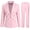 Green, variant on Women's 2-Piece Double Breasted Blazer Suit Set - Slim Fit Business Casual Work Office Jacket & Elastic Waist Cropped Pants for Spring Summer Fall (Ages 25-29)