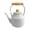 White, variant on Vintage Enamel Whistling Tea Kettle - Thickened Stovetop Whistle Kettle for Gas/Electric, Small White Coffee Pot, Easy Pour Spout & Comfortable Handle, Rust-Free Water Boiler