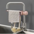 thumbnail image 3 of LABSERRON 2Pcs Scandinavian Style Pink Sponge Organizer Kitchen Sink Organiser 11*3.1*2in, 3 of 8