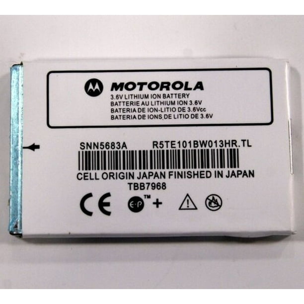 Motorola SNN5683A 3.6V Lithium Ion Battery for V260 V262 V265 Walmart