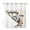 Light Brown, variant on No Hook Camper Van Shower Curtain with Snap in Liner Set, Modern Vintage Camping Burlap Rustic Waterproof Fabric Bathroom Curtains with See Through Top Window, Hotel Style Small 36 x 72 Inch