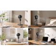 thumbnail image 3 of Standing Fan for Bedroom, 2026 Upgraded Whole Room Air Circulator, 90ft Airflow, 30dB Quiet DC Motor Cooling Device, 90° Oscillating Pedestal with Remote, 3 Speeds, USB, Adjustable Height for Home, 3 of 16