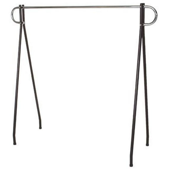 AMKO RSB54-CH 60 x 54 in. Hangrail Displayer Beauty Rack, Black