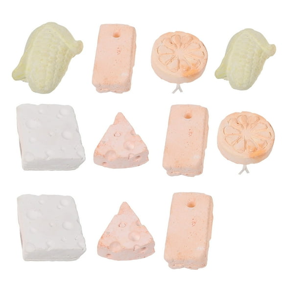 Raindrops  11 Pcs Calcium Stone Teeth Chew Toys Chinchilla Guinea Pig Chews Hamster