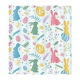 thumbnail image 2 of Hometravel Easter Holiday Bathroom Shower Curtain, Decorative Fabric Linen Curtain with Hooks, No Drill Installation Water Resistant Curtain, Seasonal Bath Decor for Home and Apartment, 2 of 6