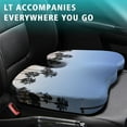 thumbnail image 4 of Premium Palm Trees Pattern Memory Foam Seat Cushion Ergonomic Chair Pad for Office Chair, Car, Airplane & Bleachers Sciatica, Tailbone Hip & Back Pain Relief - Chair Cushion for Long Office Workers., 4 of 5
