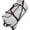 Grey, variant on 110L Expandable to 140L 32” Foldable Oxford Soft-Sided Rolling Duffle Bag with 2 Heavy-Duty Wheels,2 Large Compartments,Adjustable Shoulder Strap and Attached Organizer Pouch,Black Orange