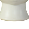 thumbnail image 4 of Benjara Ceramic Face Vase with Round Top, White, 4 of 5
