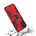 thumbnail image 6 of For Apple iPhone 13 (6.1") Armor Hybrid with Built in 360° Ring Kickstand Shockproof Hard PC, TPU Silicone Bumper Cover ,Xpm Phone Case [ Red ], 6 of 8