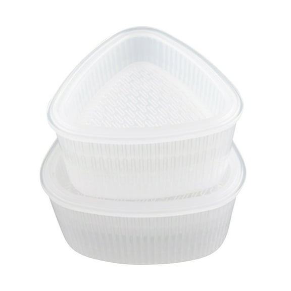 6pcs Musubi Maker Silicone Triangle Molds Rice Onigiri DIY Tools Stencils for Kids Sushi Rice Ball Press White