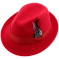 thumbnail image 1 of Stylish Men's Fedora Hat Warm Felt Jazz Cap Lightweight Durable Chic Design Party Wedding Date Accessory Everyday Wear, 1 of 4