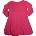thumbnail image 2 of Mish - Little Girls - 100% Cotton - Long Sleeve Bubble Dress 26421-3 (Pink Hearts), 2 of 3