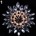 thumbnail image 3 of Ayyufe Women Fashion Shiny Alloy Rhinestone Flower Wedding Bridal Bouquet Brooch Pin, 3 of 6