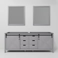 thumbnail image 5 of Lexora Home Marsyas 84" Double Vanity with Mirrors in Dark Gray, 5 of 10