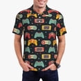 thumbnail image 1 of Fotbe Retro Video Game Camiseta Polo de Golf para Hombre con Estampado – Camisa Deportiva Transpirable con Cuello Abotonado-Large, 1 of 6