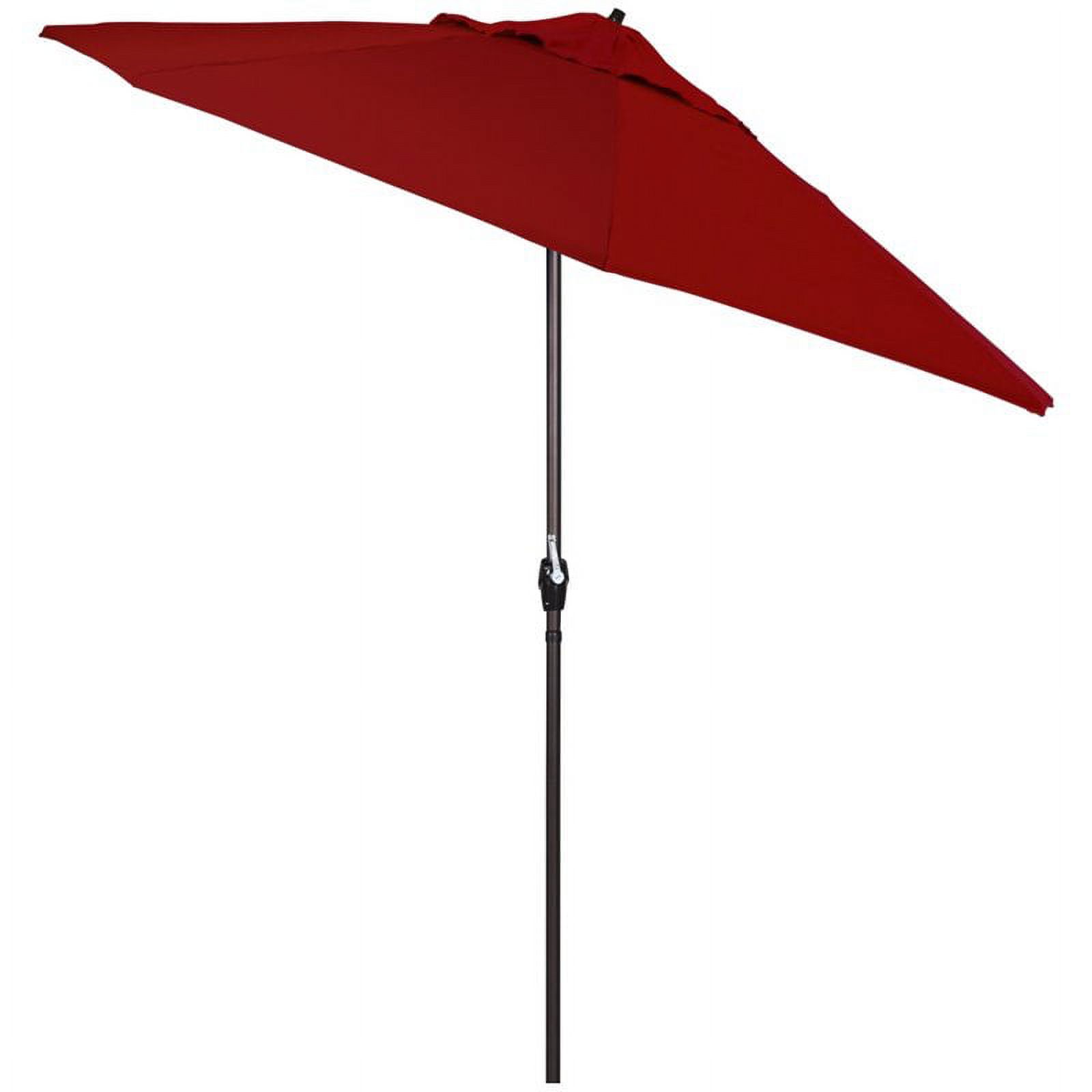 California Umbrella 9' Casa Sunbrella Tilt Crank Lift Patio Umbrella in Red - image 2 of 2