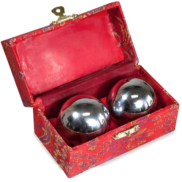 Bolas de Baoding JapanBargain Cromado para Ejercicio de Salud China