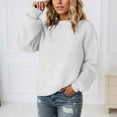 thumbnail image 2 of EDFBUYKRS Female Sweaters Button-Front Grandpa Cardigan, Women's Fall Sweater S, 2 of 5