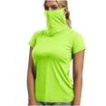 thumbnail image 3 of TaTaai Short Sleeve Sun Protective Top, Women's Built-in Face Mask UPF Shirt, Breathable Casual Wear for Hiking and Summer Activities Gift, 3 of 7
