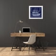 thumbnail image 3 of Lavoie, Tina 13x12 White Modern Wood Framed Museum Art Print Titled - British War Ship Blueprint, 3 of 4