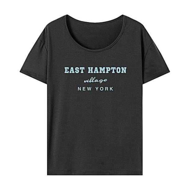 Camiseta de mujer, ropa informal de verano, ropa de calle, camiseta con cuello redondo para viaje femenino Gris