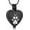Black, variant on Paw Print Urn Necklace for Ashes - Pet Cremation Jewelry Angel Wing Heart Urn Locket Pendant with Mini Keepsake Urn Stainless Steel Ash Holder for Dog / Cat Memorial Pendant