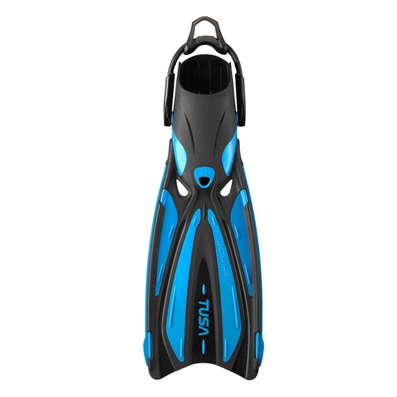 TUSA Solla Scuba Diving Fins with Bungee Strap, Color: Fishtail Blue, Size: S
